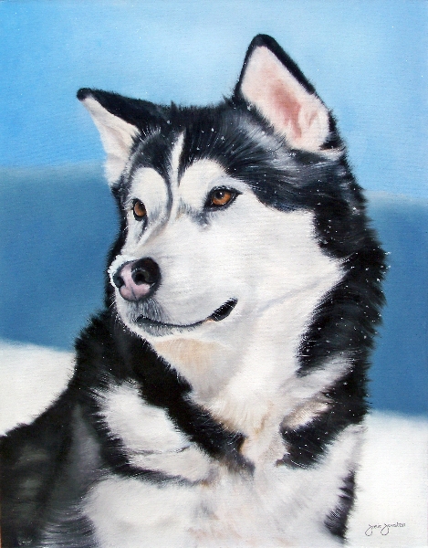 Dog Oil Painting